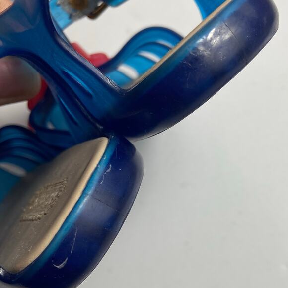 Mini Melissa Blue and Pink Popsicle Sandals - Picture 12 of 12